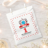 Retro Bowling Kids 1st Birthday Party Geschenktütchen (Ausgeschnitten)