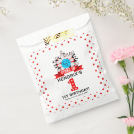 Retro Bowling Kids 1st Birthday Party Geschenktütchen