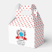 Retro-Bowling-Kinder 1. Geburtstagsfeier Geschenkschachtel (Rückseite)