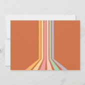 Retro Bowling Kindergeburtstag Foto Einladung (Rückseite)