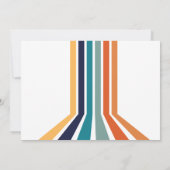 Retro Bowling Kindergeburtstag Foto Einladung (Rückseite)