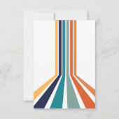 Retro Bowling Kindergeburtstag Party Dankeskarte (Rückseite)