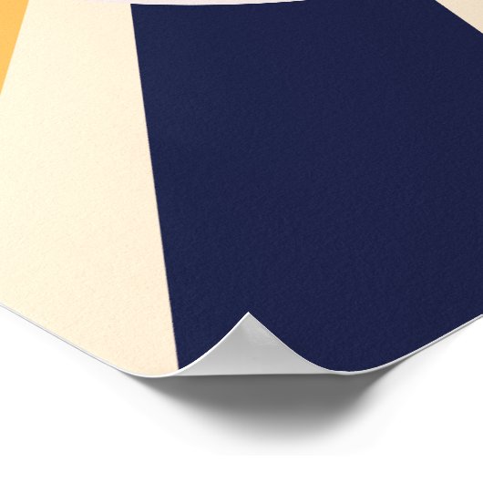 Retro Bowling Kindergeburtstag Party-Zeichen Poster (Ecke)