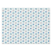 Retro Bowling Muster Bowling Ball Buttone Tischdecke (Vorderseite (Horizontal))