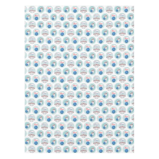 Retro Bowling Muster Bowling Ball Buttone Tischdecke (Vorderseite)