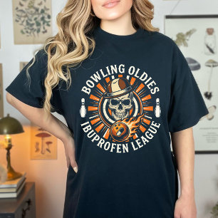 Retro Bowling Oldies Ibuprofen Liga Lustig Senior T-Shirt