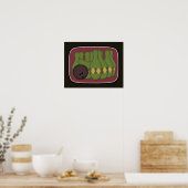 Retro Bowling Poster (Küche)