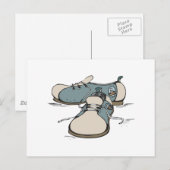 Retro-Bowling-Schuh-Design Postkarte (Vorne/Hinten)