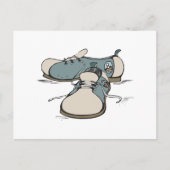 Retro-Bowling-Schuhdesign Postkarte (Vorderseite)