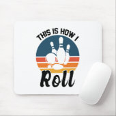 Retro-Bowling-Sportsteam-Zitat Mousepad (Mit Mouse)