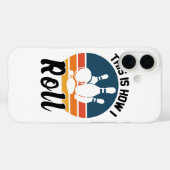 Retro-Bowling-Sportteam-Zitat Case-Mate iPhone Hülle (Rückseite (Horizontal))