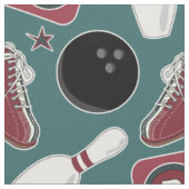 Retro-Bowling-Stoff Stoff (Nahaufnahme)