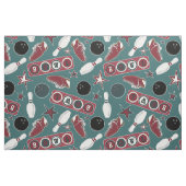 Retro-Bowling-Stoff Stoff (Fat Quarter (45,7 x 55,9 cm))