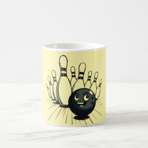 Retro-Bowling-T-Shirt – Vintage Strike Kaffeetasse