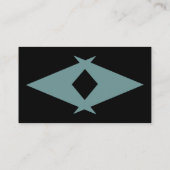 Retro Bowlings-Gassen-Weg-scharfer Bumerangzeiger Visitenkarte (Rückseite)