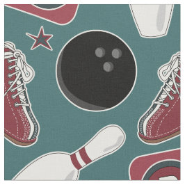 Retro Bowlings-Gewebe Stoff
