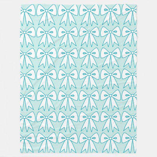 Retro Bows Blanket-Geschenk Fleecedecke (Vorderseite)