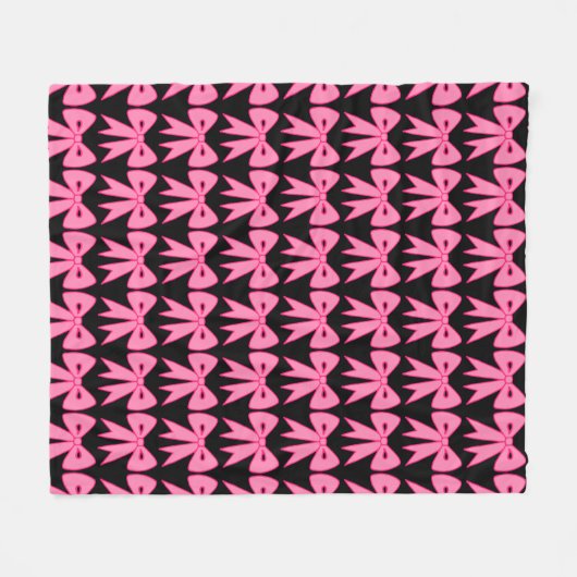 Retro Bows Blanket-Geschenk Fleecedecke (Vorderseite (Horizontal))