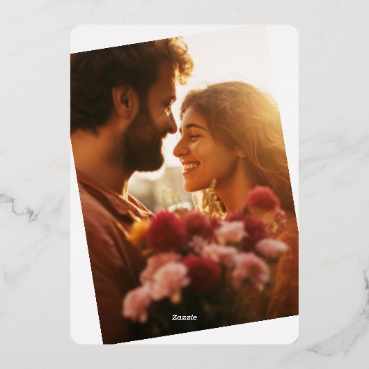 Retro Bows Doodle Black Overlay Foto Hochzeit Folieneinladung (Rückseite)