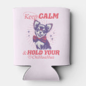 Retro Bowtie Chihuahua Graphic - Calm Quote Behalt Dosenkühler (Rückseite)