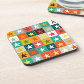 Retro-Boxed-Sterne Untersetzer (Linke Seite)