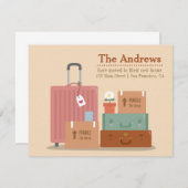 Retro-Boxen und Koffer Neue Zuhause-Ankündigungen Ankündigung (Vorne/Hinten)