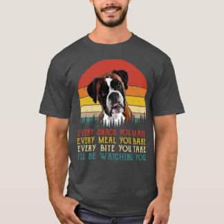 Retro Boxer jeden Snack, den Sie machen jedes Esse T-Shirt