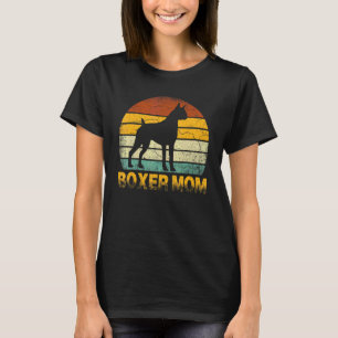 Retro Boxer Mama Dackel Hundebesitzerin Mutter Mut T-Shirt