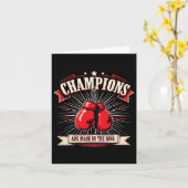 Retro Boxhandschuhe Liebe Geschenke für Boxer 1 Karte (Gelbe Blume)