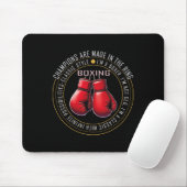 Retro Boxhandschuhe Liebe Geschenke für Boxer 5 Mousepad (Mit Mouse)