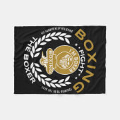 Retro Boxhandschuhe Liebe Geschenke für Boxer 6 Fleecedecke (Vorderseite (Horizontal))