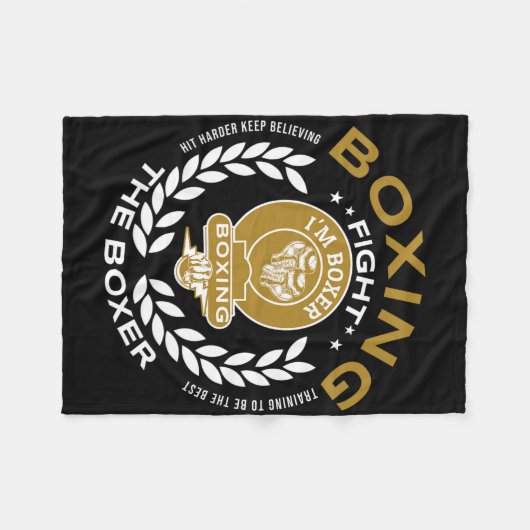 Retro Boxhandschuhe Liebe Geschenke für Boxer 6 Fleecedecke (Vorderseite (Horizontal))