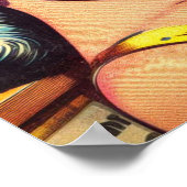 Retro Boxing Girl-Comicen Poster (Ecke)