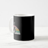 Retro Boxing Gloves Rainbow Vibes Kaffeetasse (Vorderseite Links)