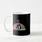 Retro Boxing Gloves Rainbow Vibes Kaffeetasse (Links)