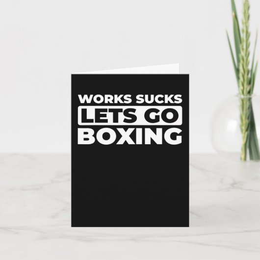 Retro Boxing Gloves - Sparring Fighter Vintag Box Karte (Vorderseite)