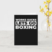 Retro Boxing Gloves - Sparring Fighter Vintag Box Karte (Gelbe Blume)