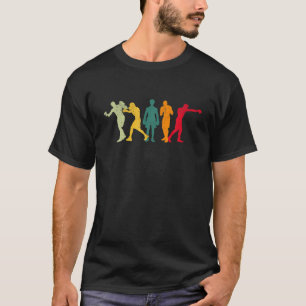 Retro Boxing Silhouetten Boxer Fighting Funny Box T-Shirt