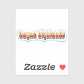 Retro Boyne Highlands Ski Aufkleber (Blatt)