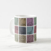 Retro Brachiosaurus Dinosaurier Tasse Vintag Dino (Vorderseite Links)