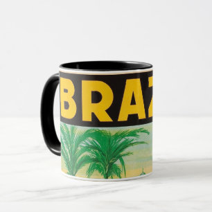 Retro-Brasilien-Tasse Tasse