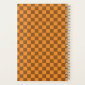 Retro Braun Orange Schachbrett 2026 Planer (Rückseite)