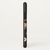 Retro-Braun- und Beige-Schaltmuster Case-Mate iPhone Hülle (Hinten/Rechts)