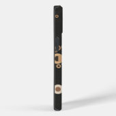 Retro-Braun- und Beige-Schaltmuster Case-Mate iPhone Hülle (Rückseite / Rechts)