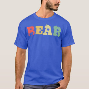 Retro Braunbär - Vintage Grizzly Bär Natur Bea T-Shirt