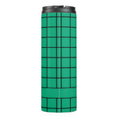 Retro, braune Kartoffel, Aquamarin, kundenspezifis Thermosbecher (Rückseite)