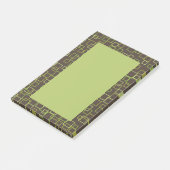 Retro-Braune Post-it-Notizen Post-it Klebezettel (angewinkelt)
