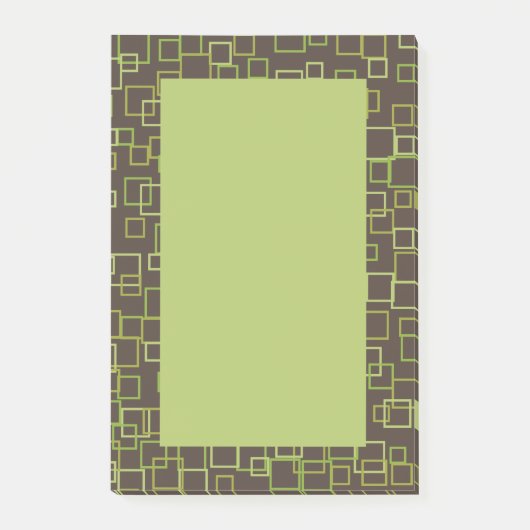 Retro-Braune Post-it-Notizen Post-it Klebezettel (Vorderseite)