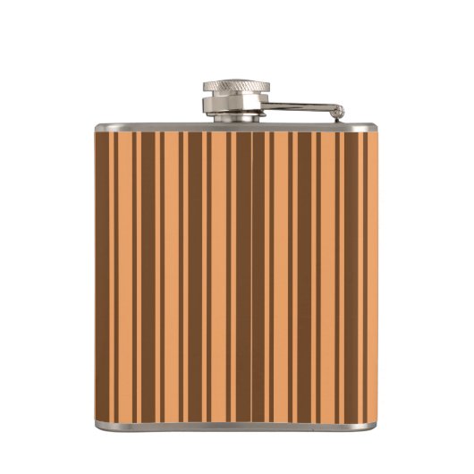 Retro-braune Süßigkeiten aus den 70er Jahren Flachmann (Rückseite)