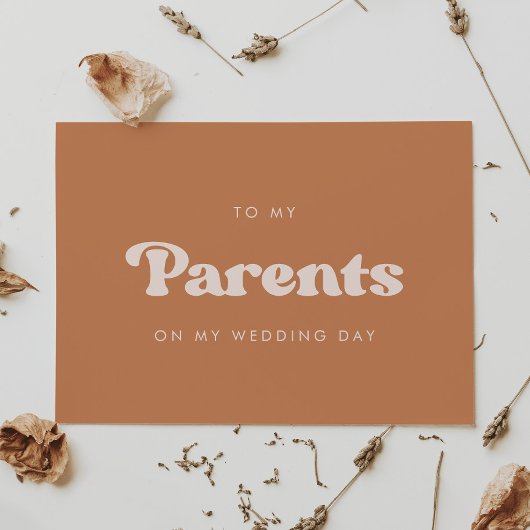 Retro brauner Zucker Zu meinen Eltern Hochzeitstag